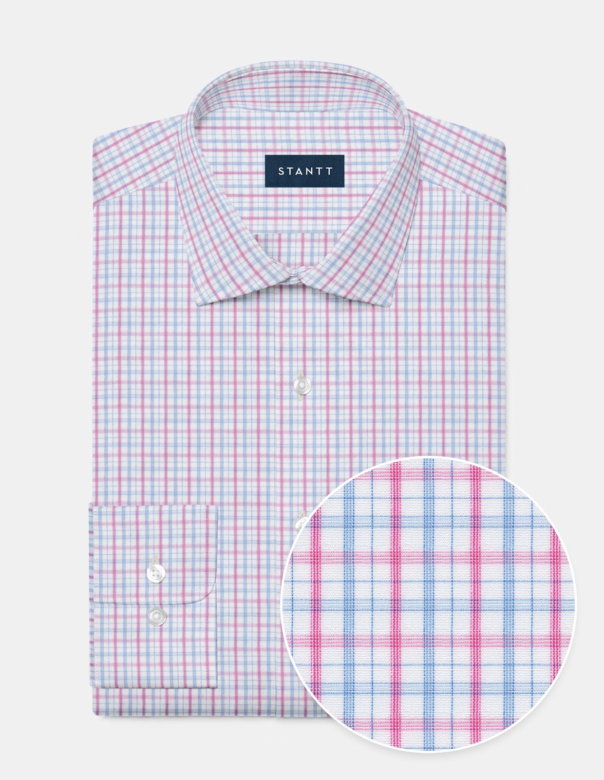 Pink and Ice Stacked Dress Check