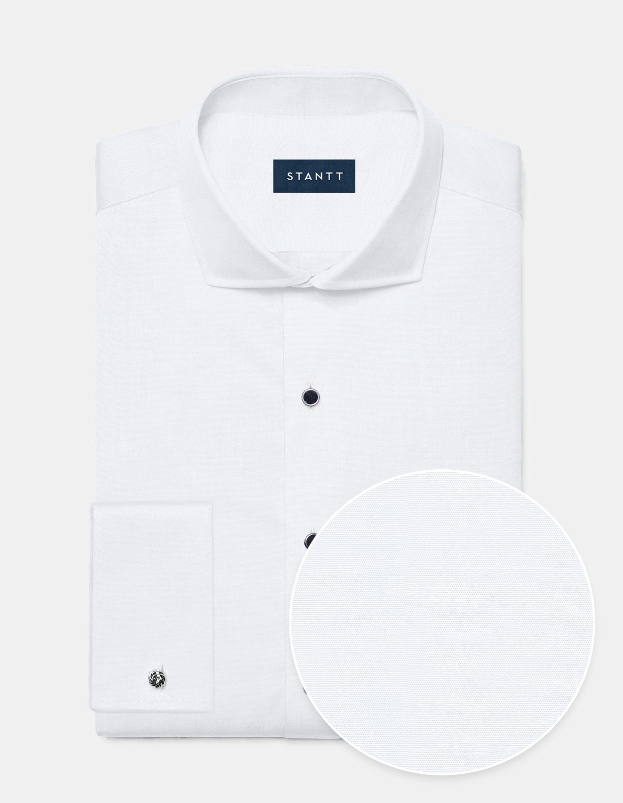 Stretch Tuxedo Shirt - White