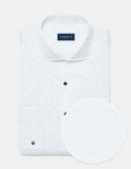 Fine Poplin Tuxedo Shirt - White