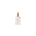 Mother of Pearl Octagon Rose Gold Charm