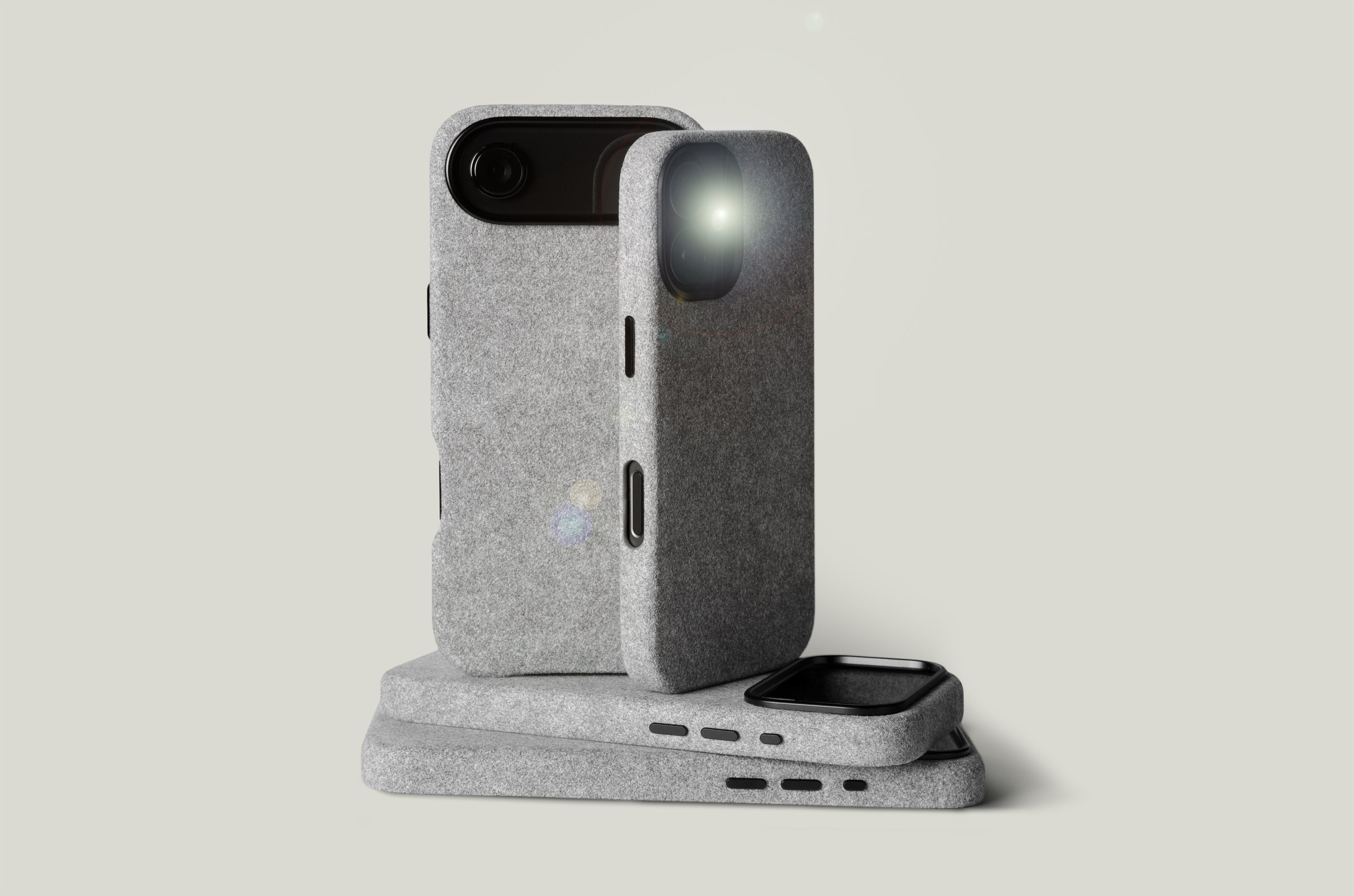 Fuzzy Alcantara iPhone 17 Cases