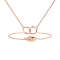 Elan Unity Bracelet Rose Gold + Elan Unity Necklace Rose Gold