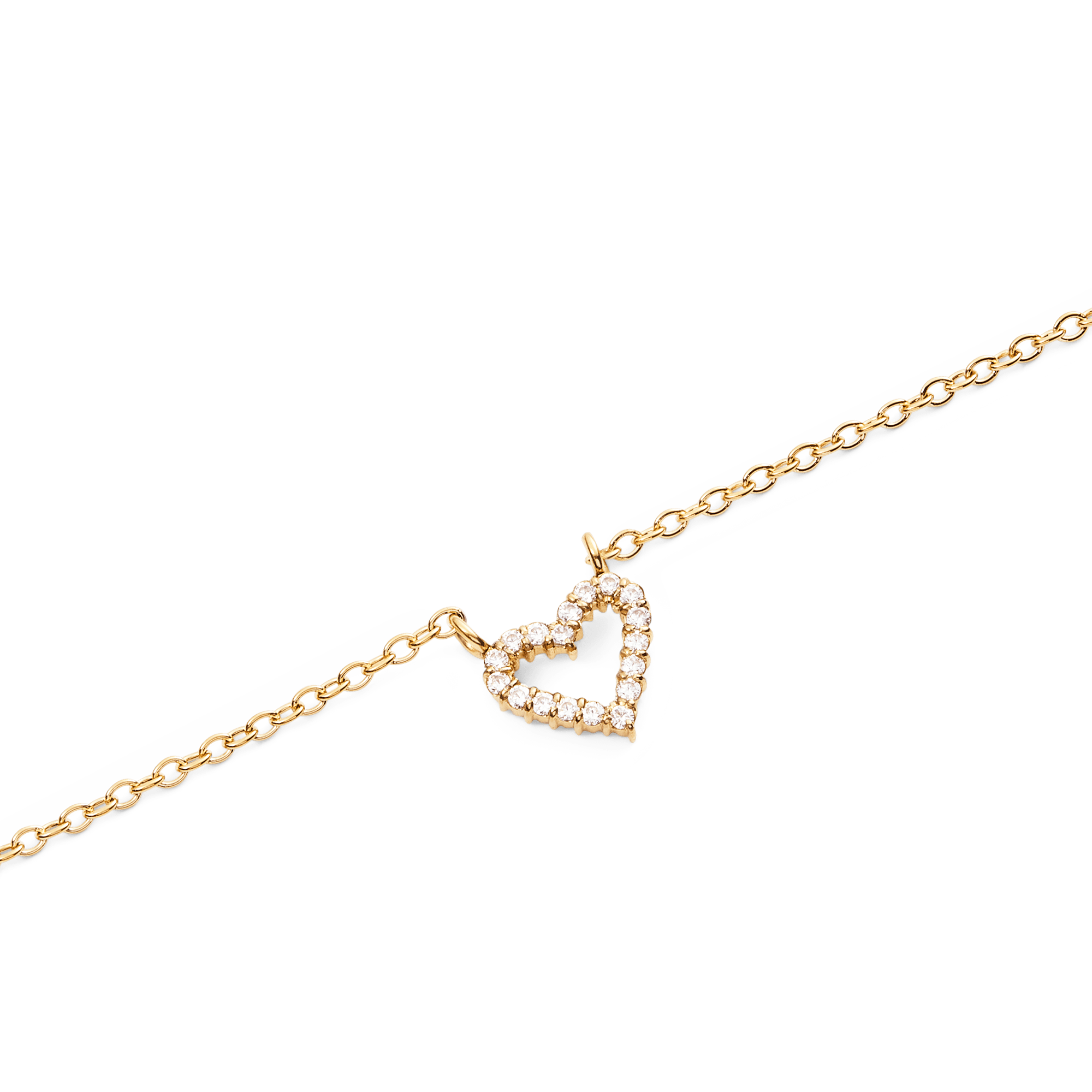 Mirelle Heart Necklace Gold