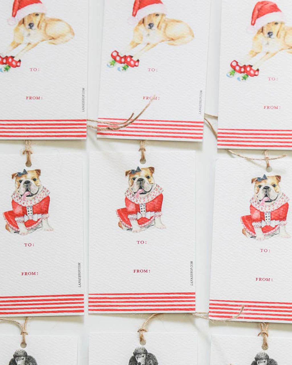 FESTIVE PET GIFT TAG SETS by Lana's Shop