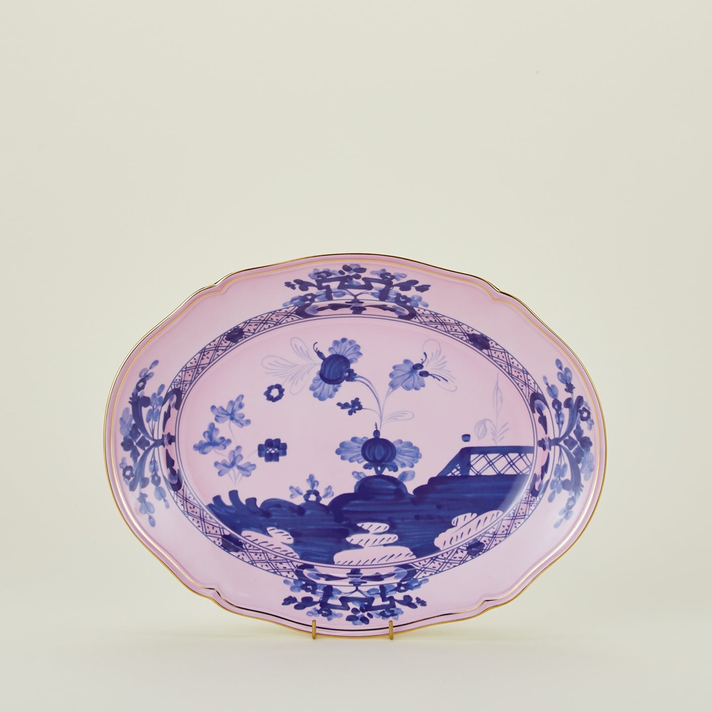 Oriente Italiano Oval Platter, 15" - Azalea