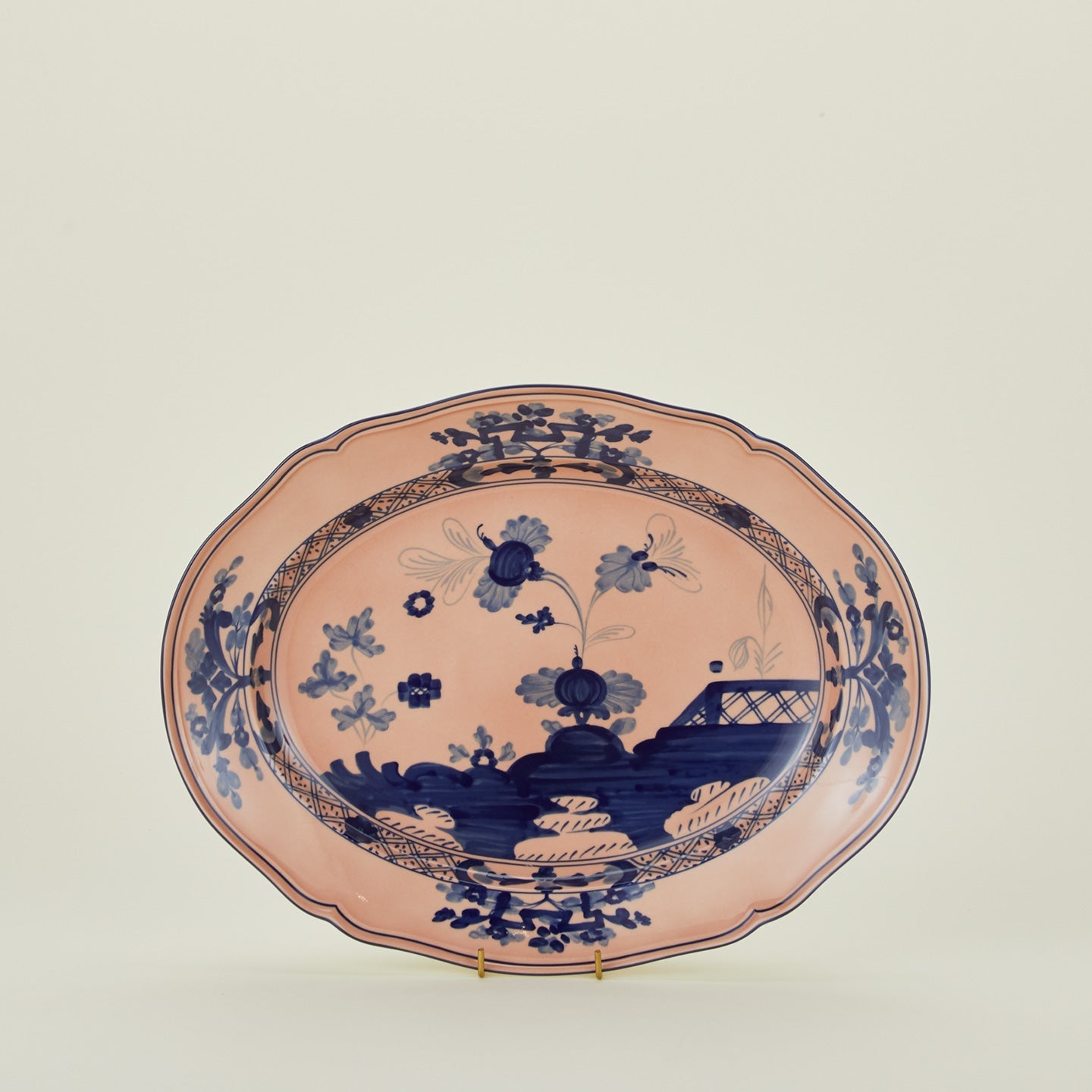 Oriente Italiano Oval Platter, 15" - Cipria