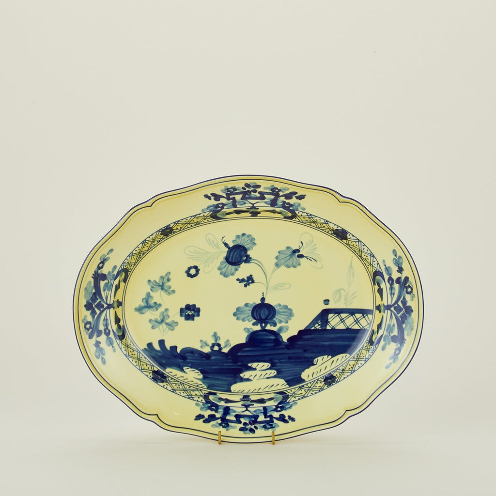 Oriente Italiano Oval Platter, 15" - Citrino