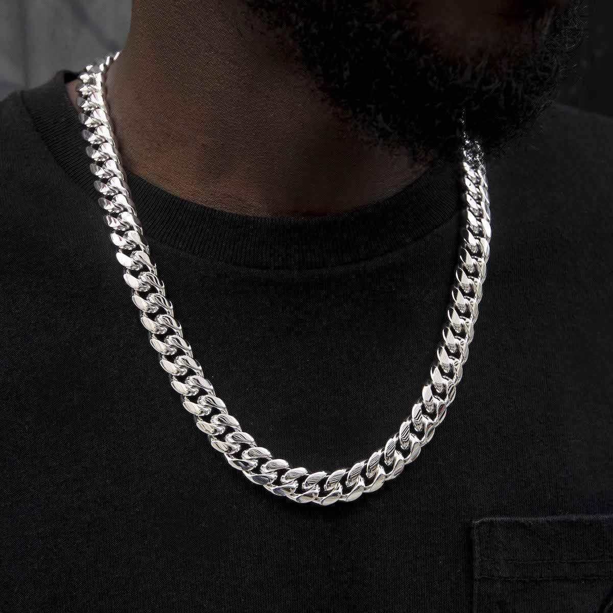 GLD GLD Signature Cuban in White Gold - 12mm