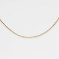 Solid Gold Simple Glimmer Gold Chain