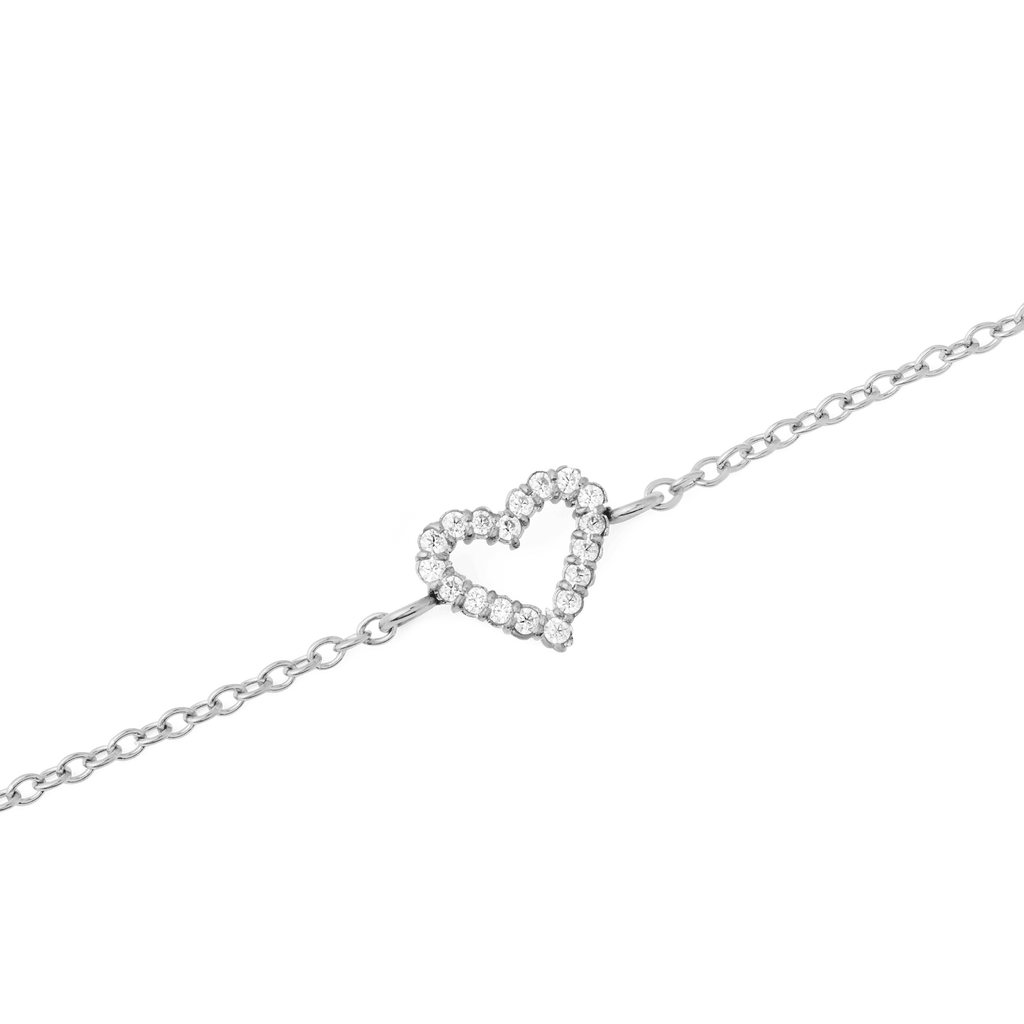 Mirelle Heart Bracelet Silver