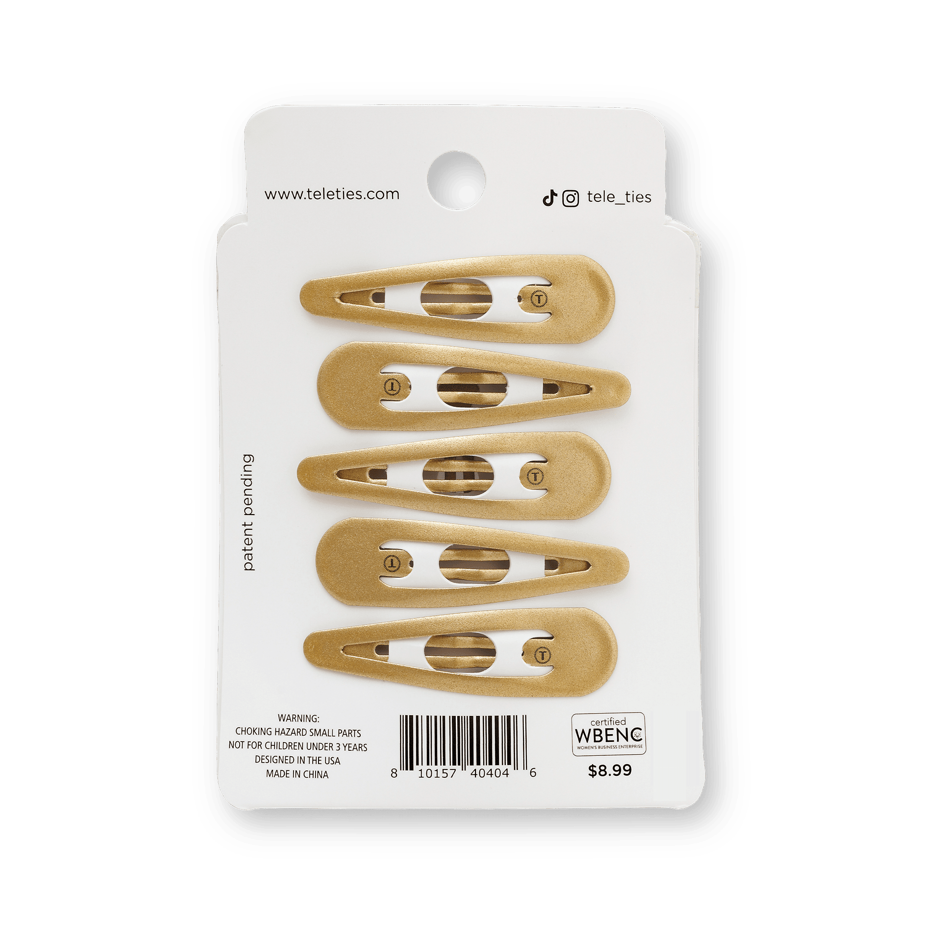 Gold Snap Clip (6Ct)