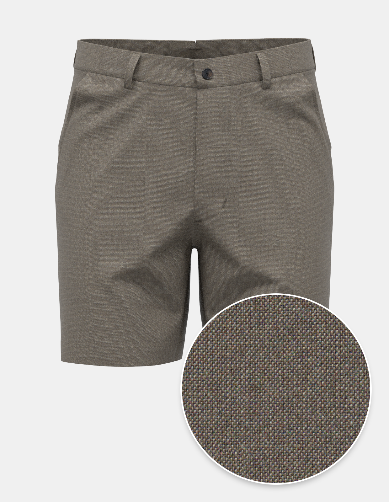 Golden Brown Oxford Short