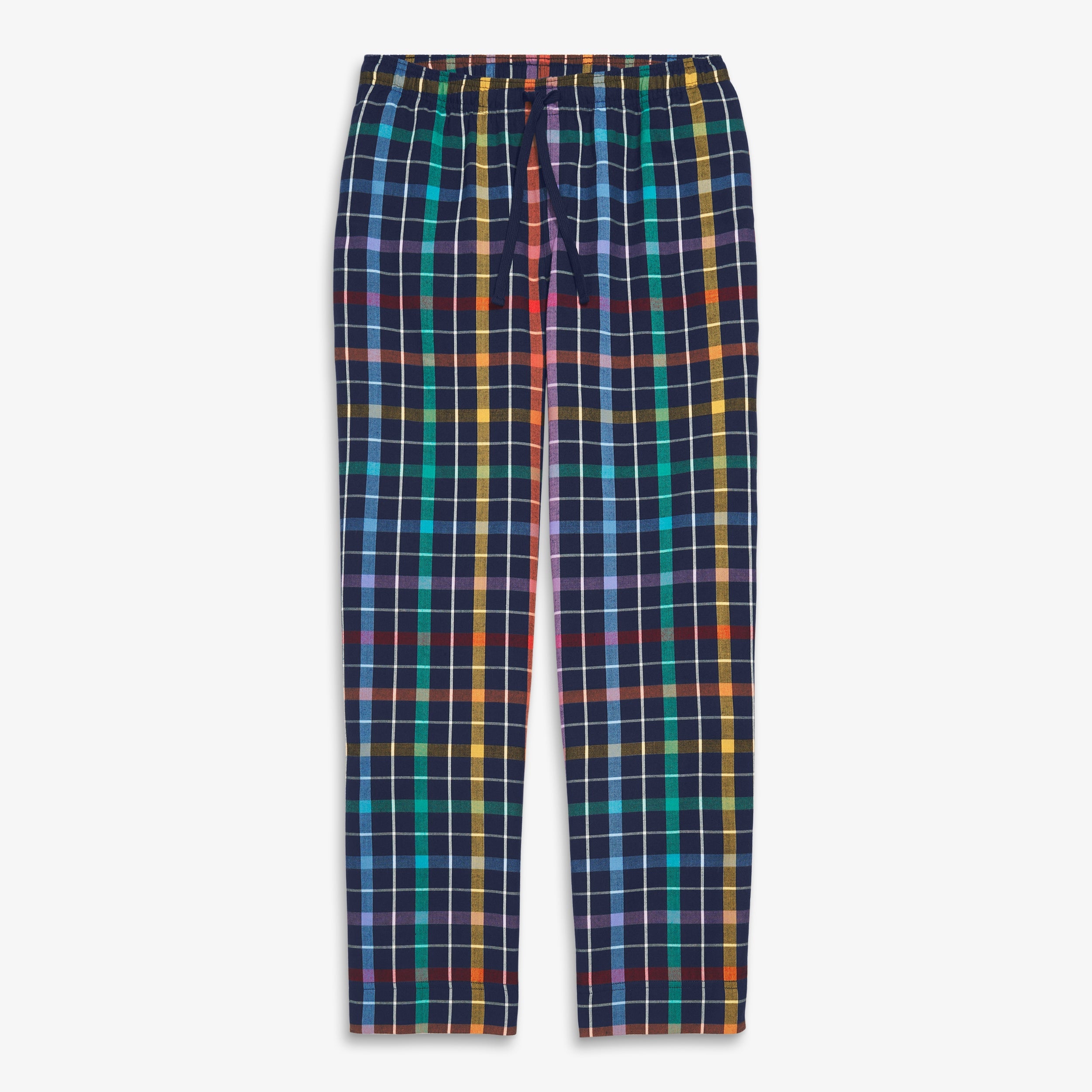 Adult rainbow plaid flannel PJ pant (unisex fit)