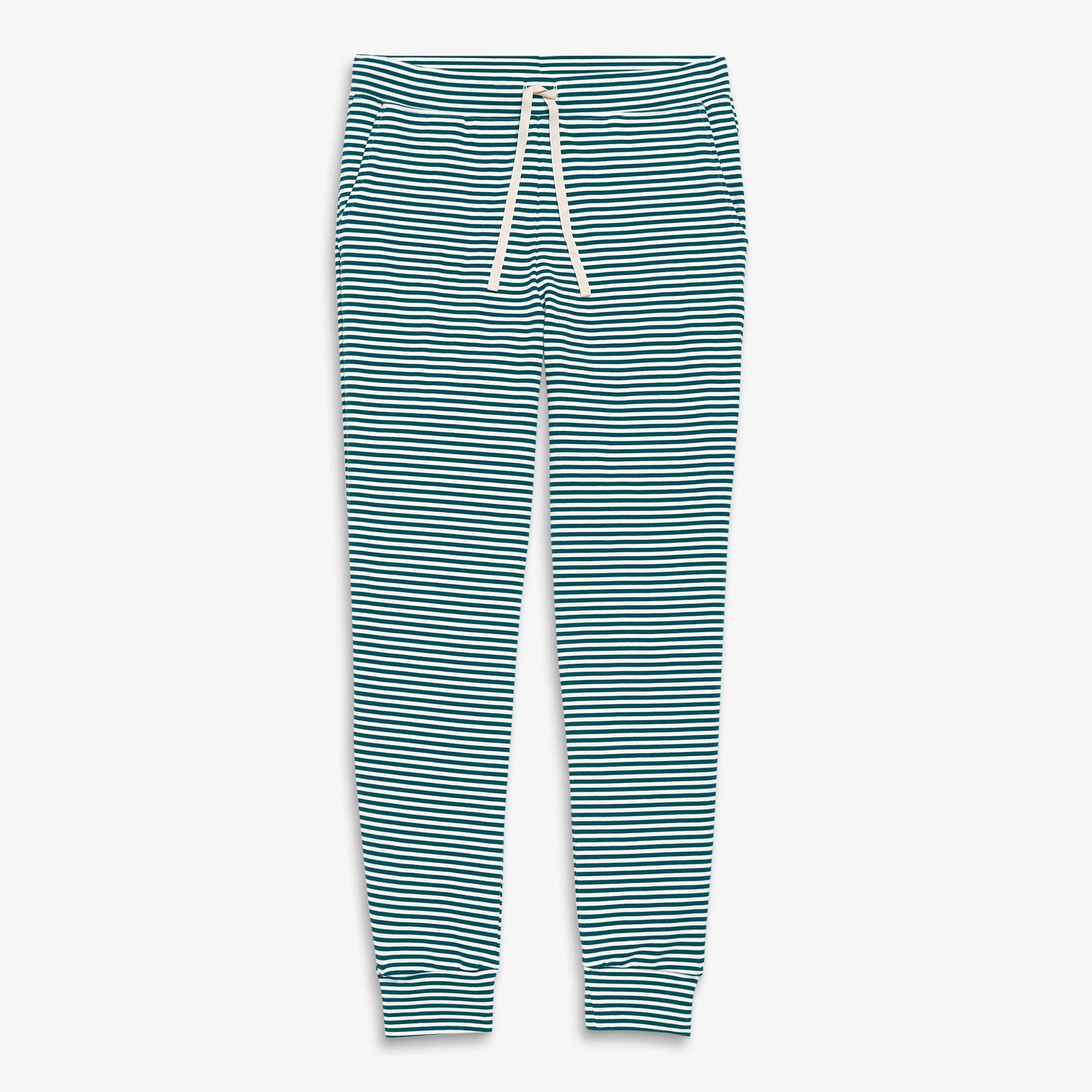 Adult organic PJ pant in stripe (unisex fit)