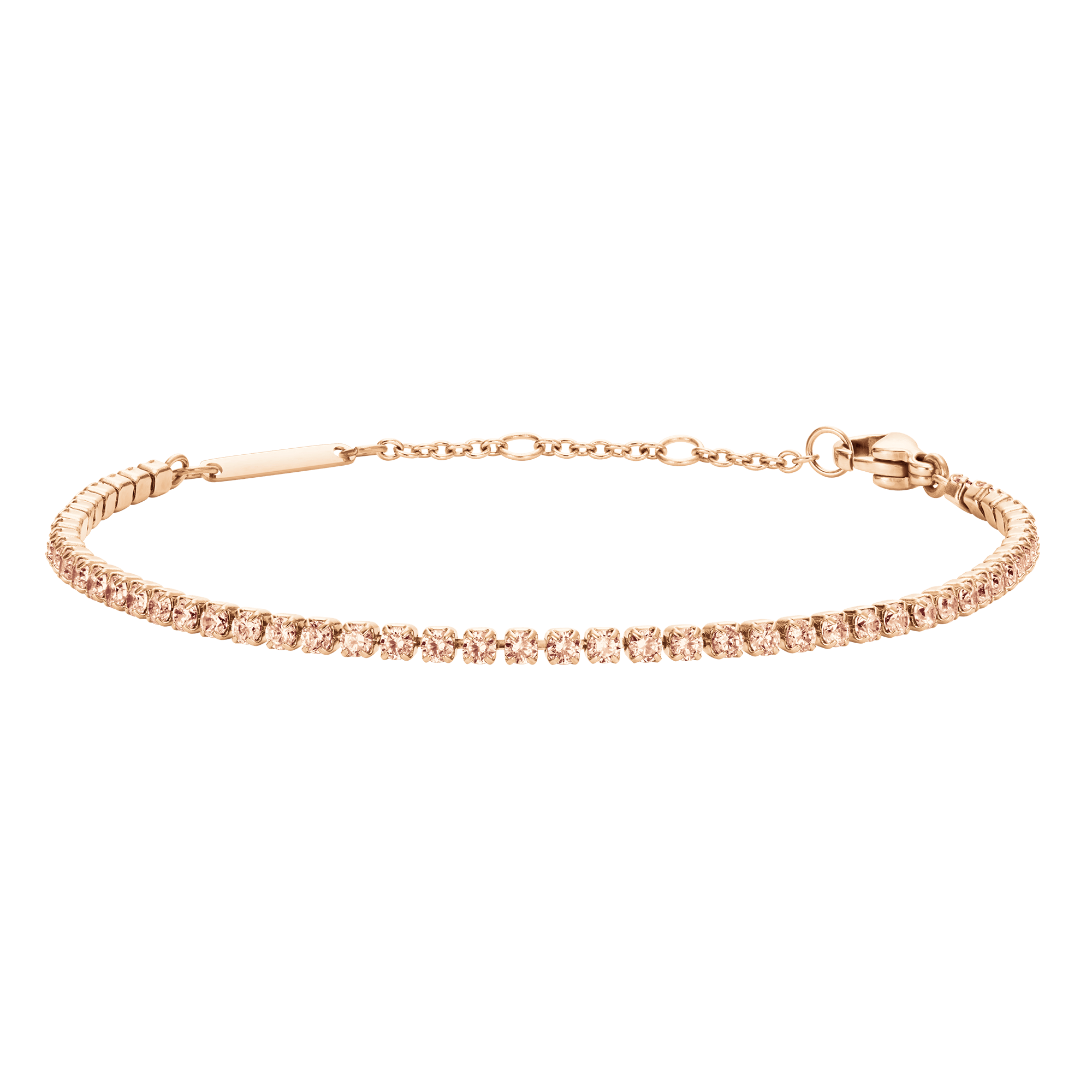 Federica Scagnetti x DW Peach Tennis Bracelet Rose Gold