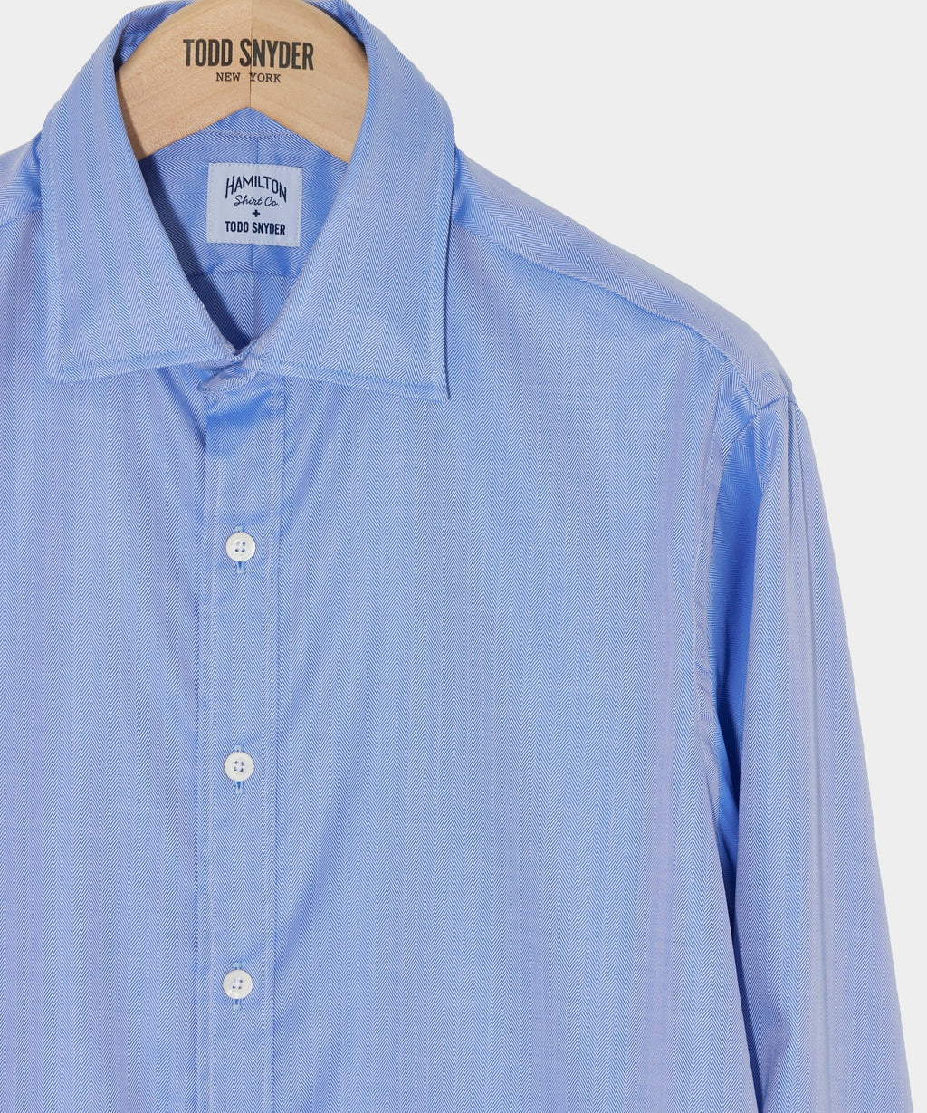 Hamilton + Todd Snyder Cotton Oxford Spread Collar Dress Shirt