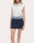 Hampton Denim Utility Combo Mini Skirt