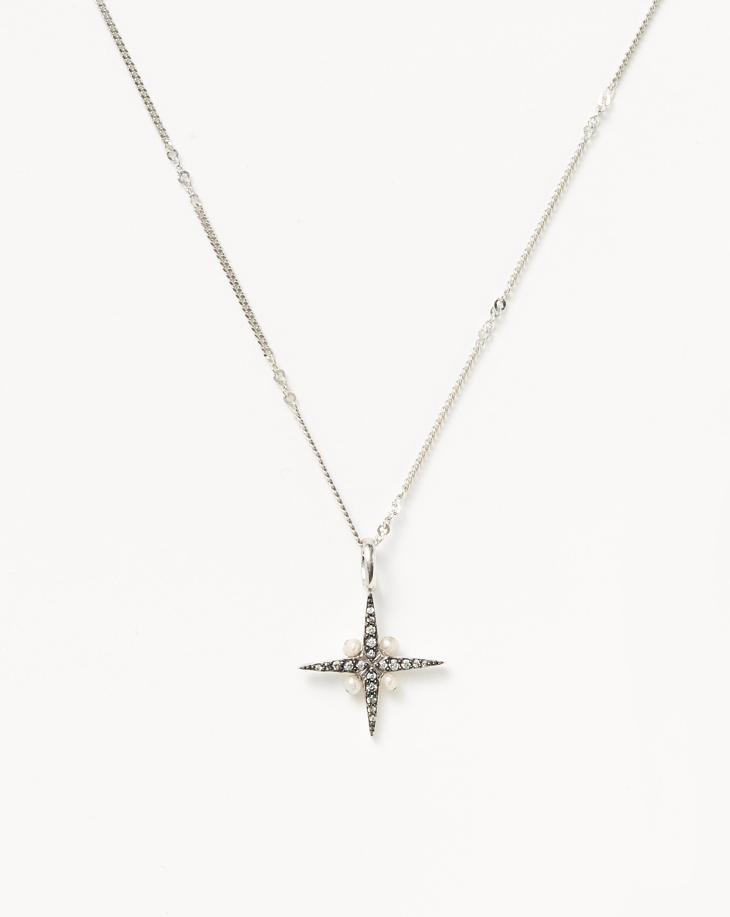 Harris Reed North Star Pearl Necklace | Sterling Silver/Pearl