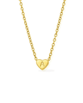 Heart Shaped Initial Necklace