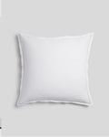 Linen Tencel Euro Sham - FINAL SALE (White with Black)