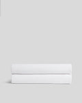 Linen Tencel Fitted Sheet - FINAL SALE (White with Black)