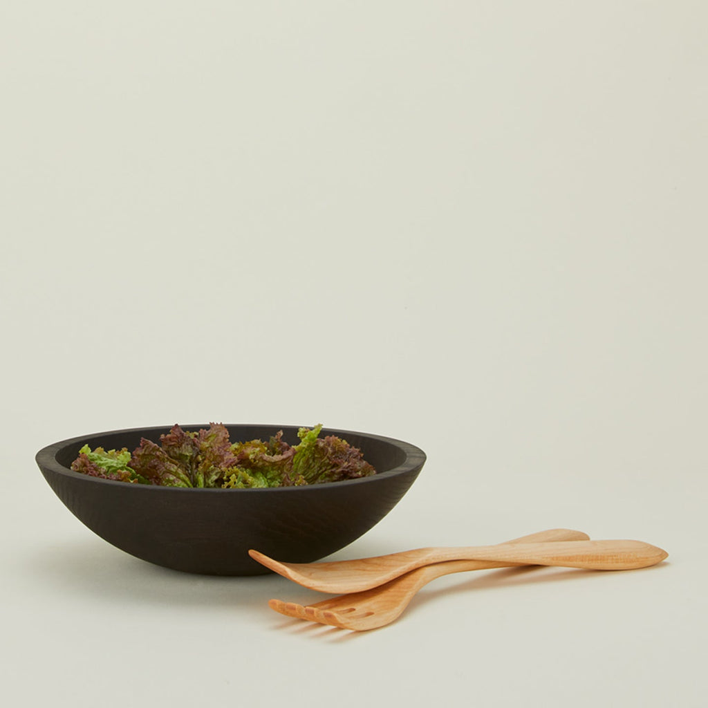 Salad Servers - Natural Maple
