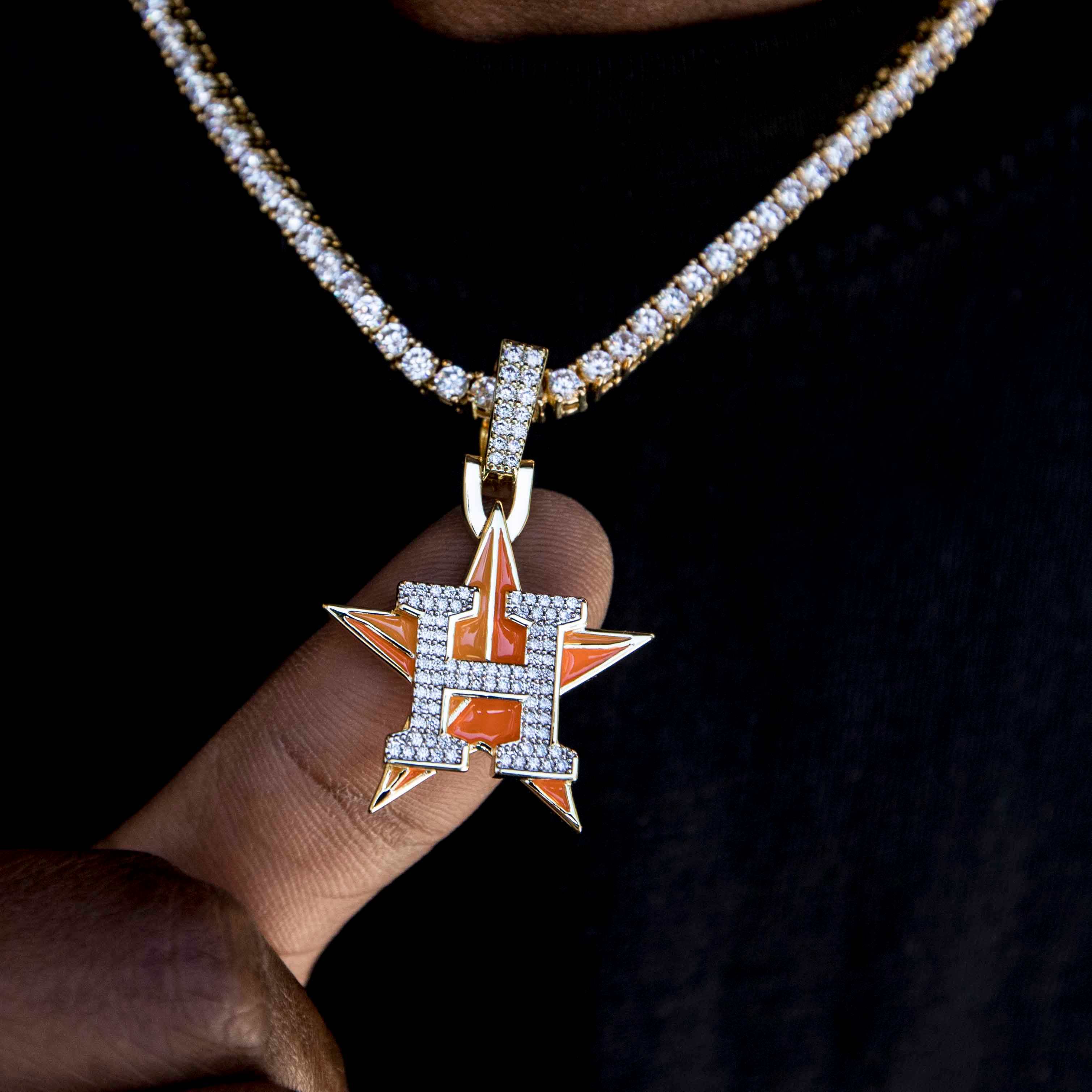 Houston Astros Official MLB Logo Pendant