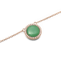Audrey Necklace Jade Rose Gold