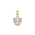 Heart White Crystal Charm G
