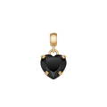 Heart Black Crystal Charm G