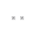 Mirelle Solitaire Stud Earrings Silver