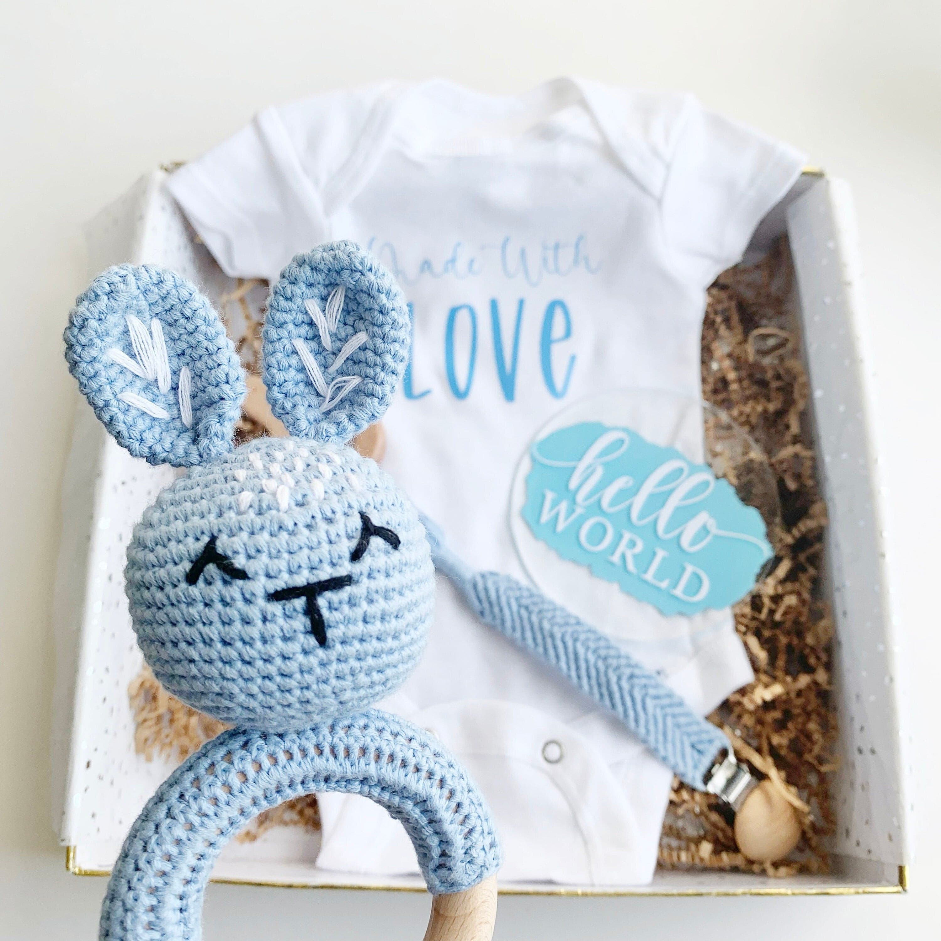 Newborn Baby Gift Box Set - Blue Bunny