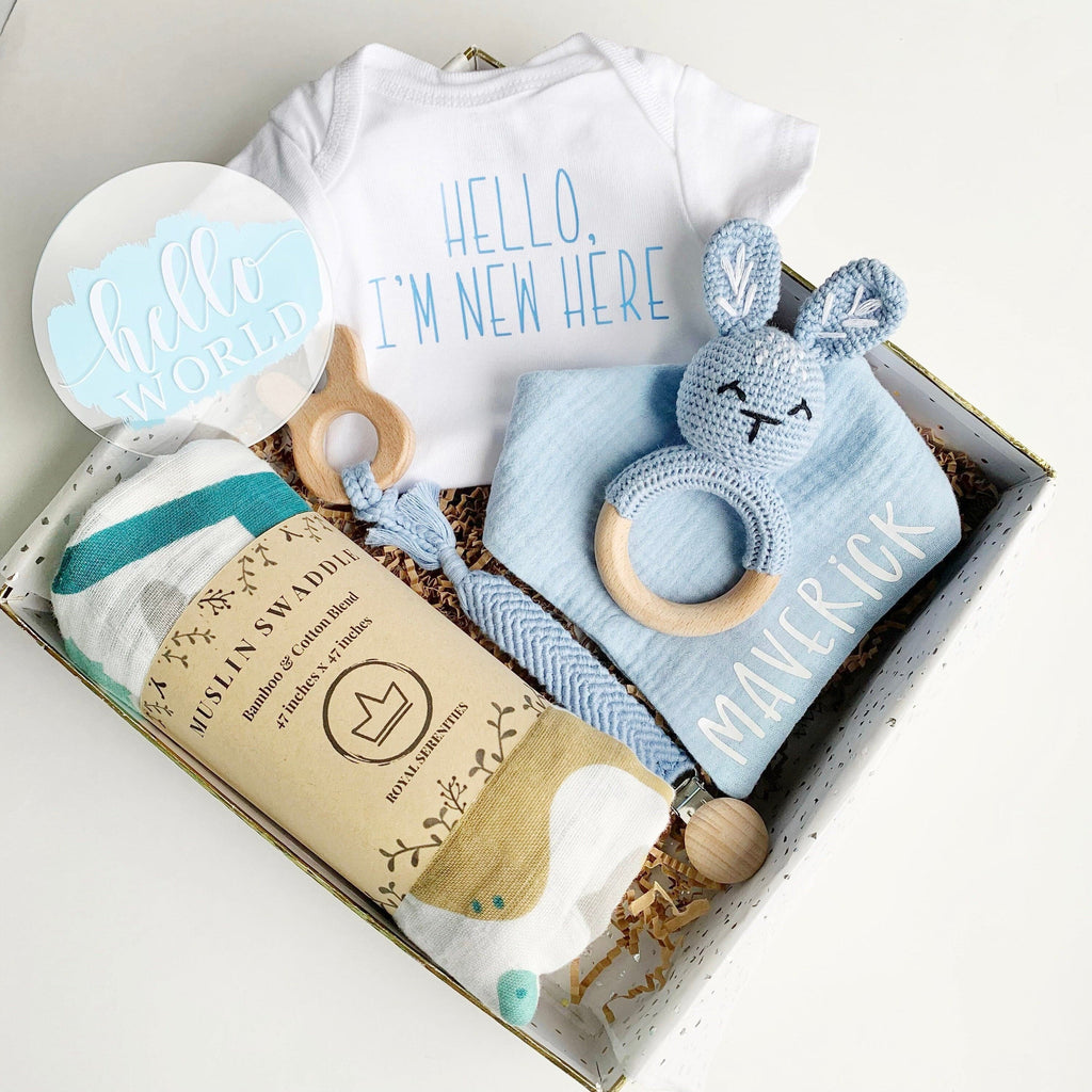 Newborn Baby Gift Box Set - Blue Bunny