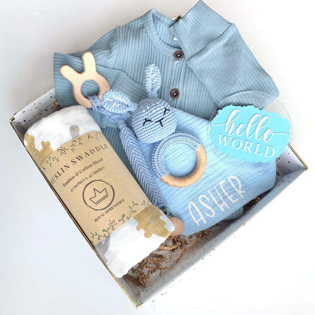 Newborn Baby Gift Box Set - Blue Bunny