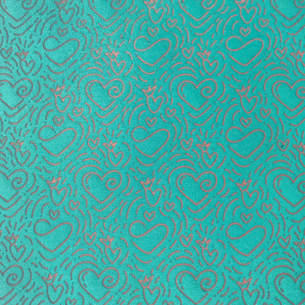 Swirly Hearts Silkscreen Valentine For Crafting, Polymer Clay earrings + Mixed Media