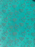 Dagger Hearts Silkscreen Valentine For Crafting, Polymer Clay Earrings Jewelry + Mixed Media