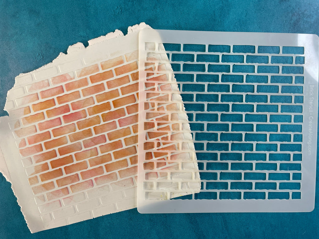 Bricks Mylar Stencil Texture Sheet
