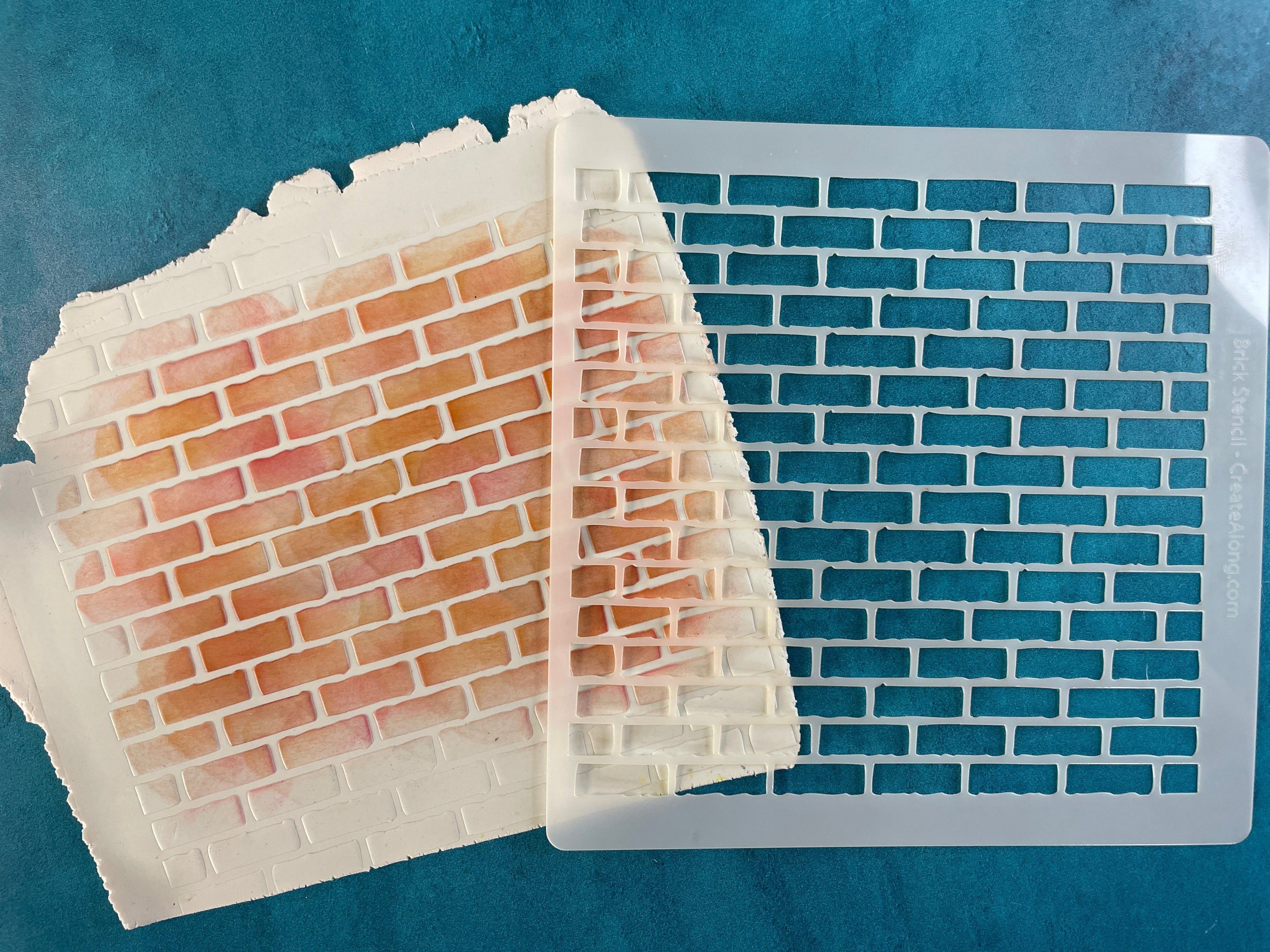 Bricks Mylar Stencil Texture Sheet
