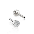 Scalloped Set Diamond Tash Threaded Backing