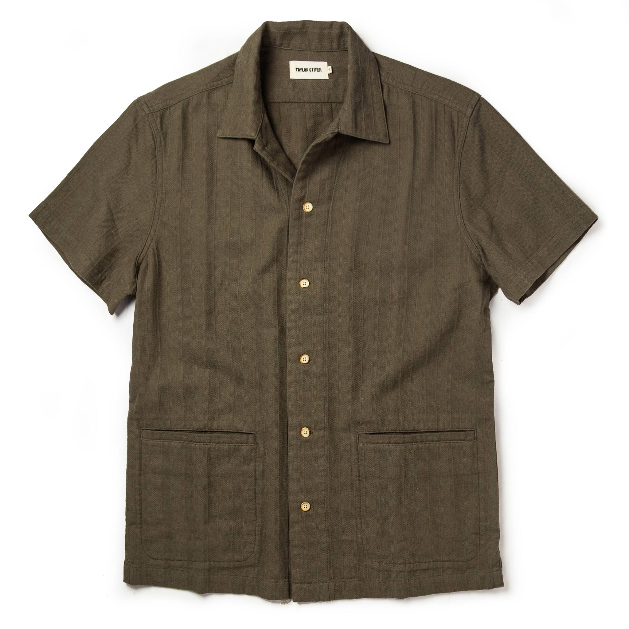 The Havana in Olive Jacquard Stripe