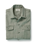 The Surplus Shirt in Field Olive Reverse Sateen