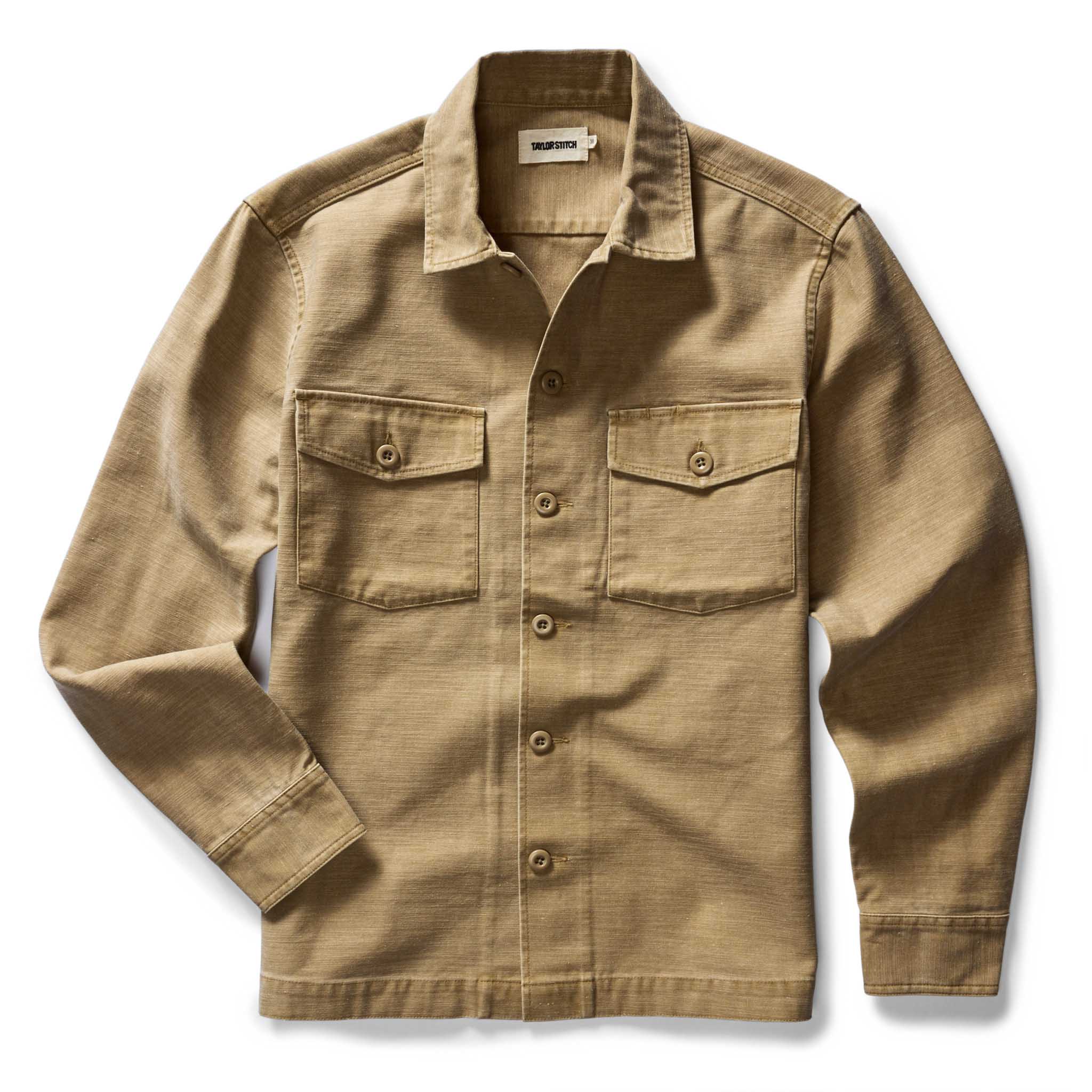 The Surplus Shirt in Field Khaki Reverse Sateen