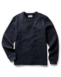 The Evans Crew in Navy Birdseye Wool