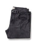 The Democratic Jean in Washed Black Organic Slub Selvedge