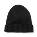 The Waffle Beanie in Coal Merino