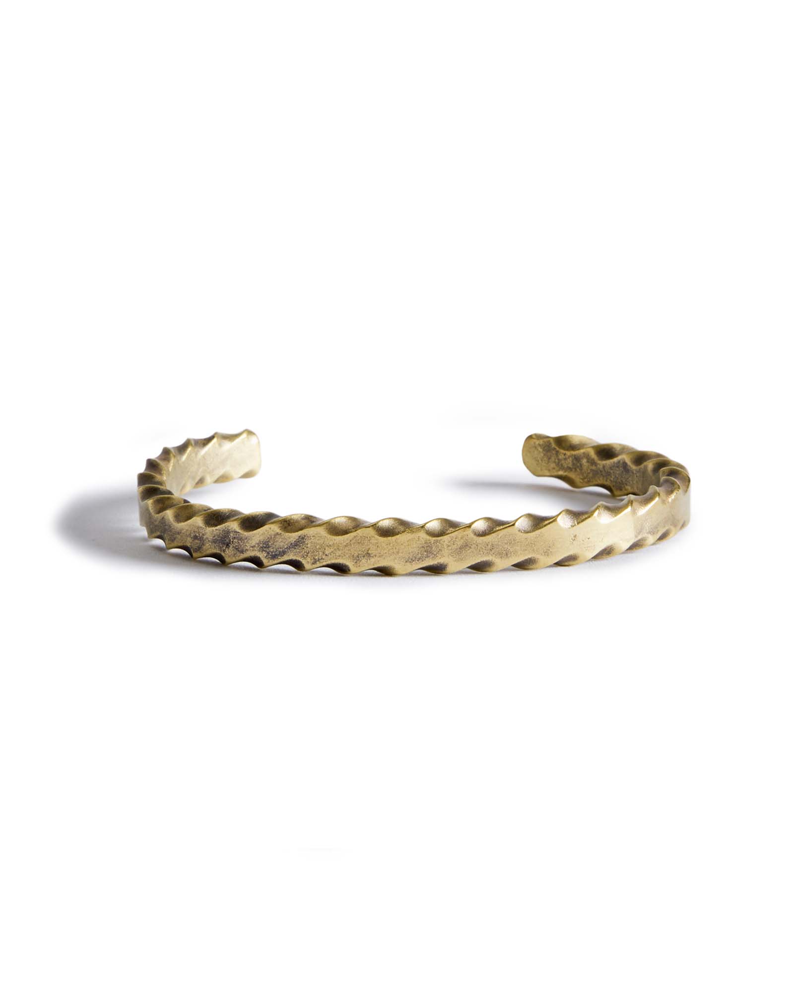 The Twisted Cuff in Brass