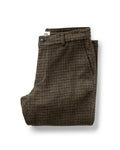 The Carmel Pant in Timber Guncheck Italian Wool