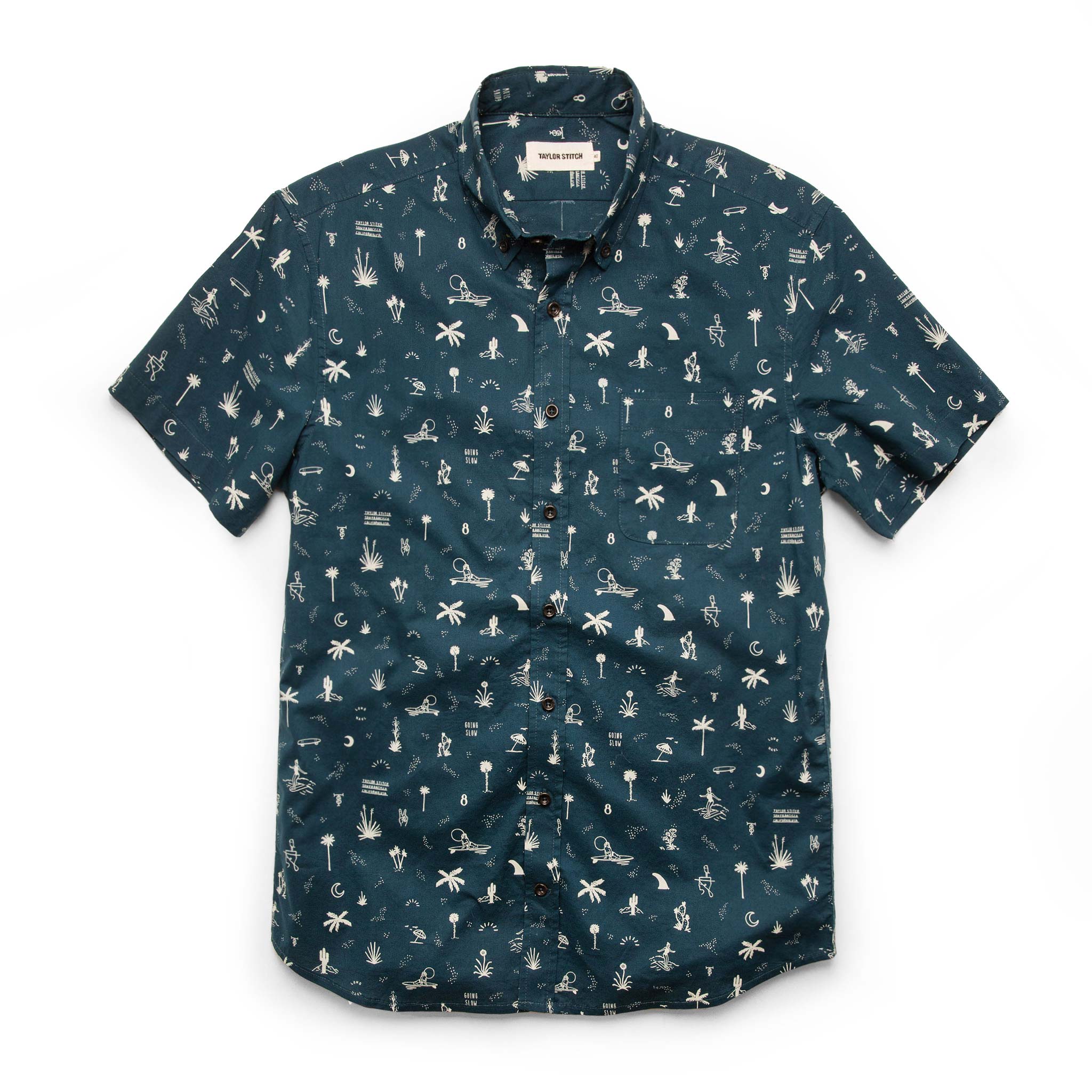 The Short Sleeve Jack in Navy Aloha
