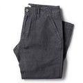The Morse Pant in Charcoal Slub Linen