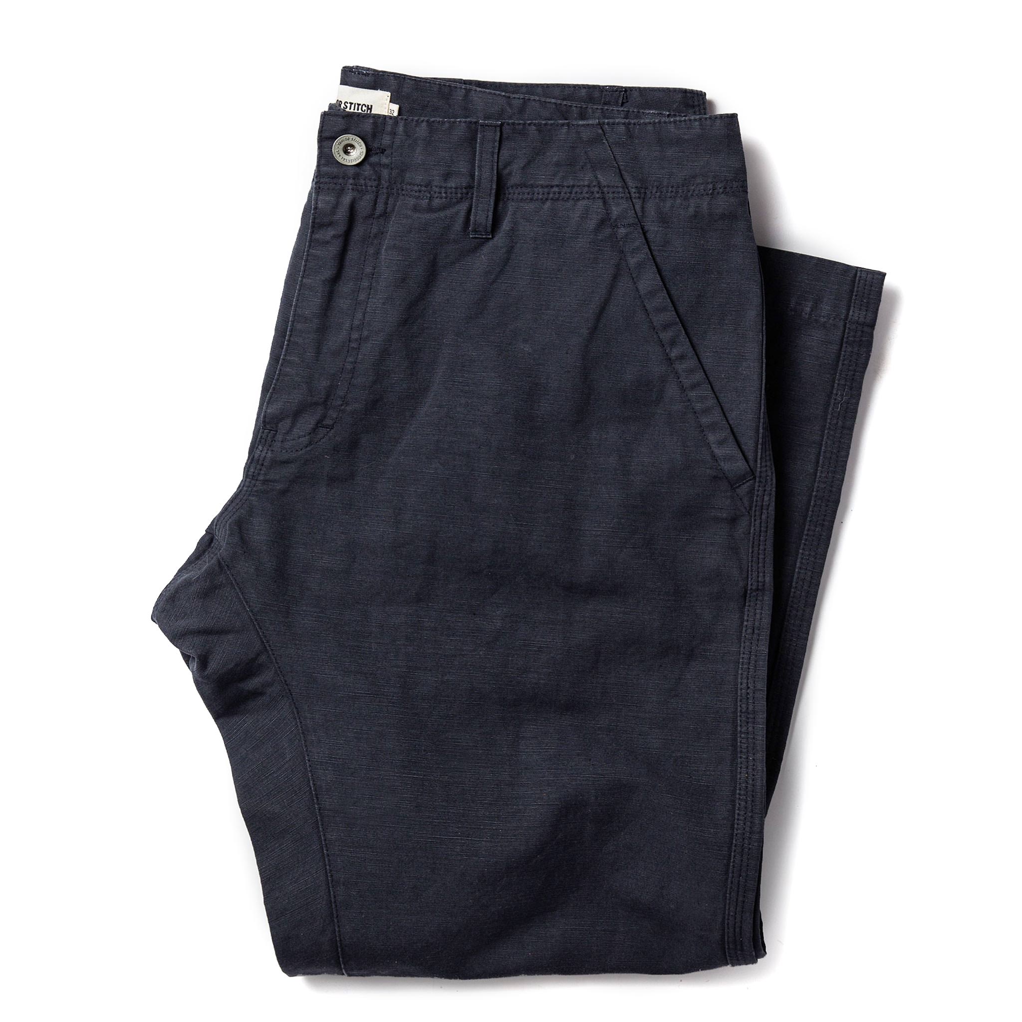 The Morse Pant in Navy Slub Linen